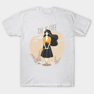 'She Is Free' Human Trafficking Shirt T-Shirt